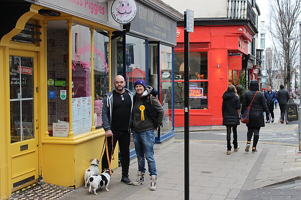 Kemptown team members in St James's Street