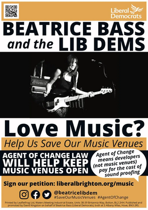 Save Our Music Venues poster