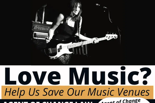 Save Our Music Venues poster