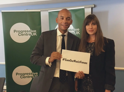 Chuka Umunna MP and Beatrice Bass at autumn conf 2019