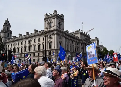 Peoples Vote march reaches Parliament Square