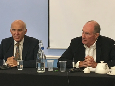 Vince Cable and Will Hutton at LD conference 2017