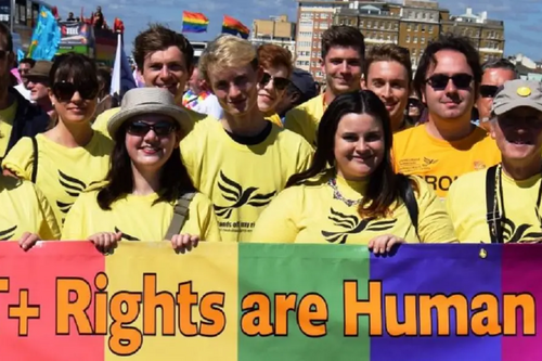 Brighton and Hove Lib Dems at Brighton Pride